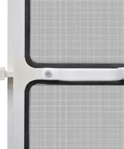 White Hinged Insect Screen for Doors 100 x 215 cm