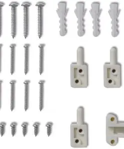 White Hinged Insect Screen for Doors 100 x 215 cm