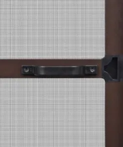Brown Hinged Insect Screen for Doors 100 x 215 cm