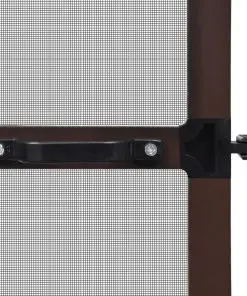 Brown Hinged Insect Screen for Doors 100 x 215 cm