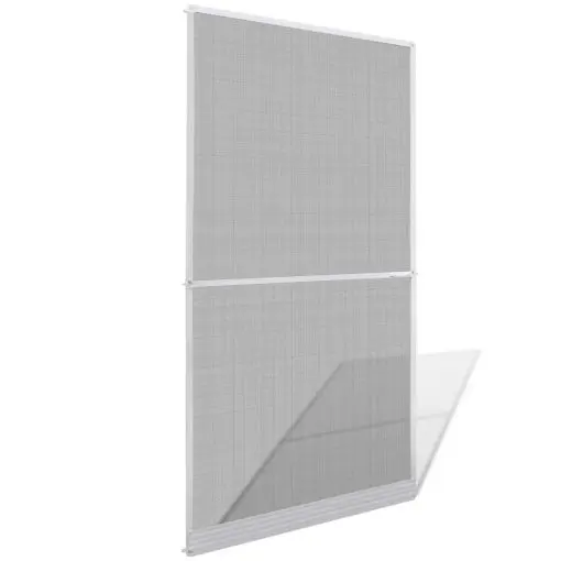 White Hinged Insect Screen for Doors 120 x 240 cm