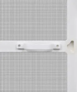 White Hinged Insect Screen for Doors 120 x 240 cm