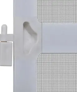 White Hinged Insect Screen for Doors 120 x 240 cm