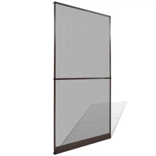 Brown Hinged Insect Screen for Doors 120 x 240 cm