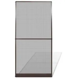 Brown Hinged Insect Screen for Doors 120 x 240 cm