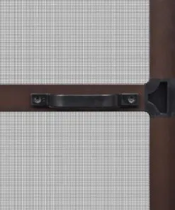 Brown Hinged Insect Screen for Doors 120 x 240 cm