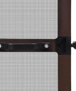 Brown Hinged Insect Screen for Doors 120 x 240 cm