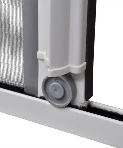 White Sliding Insect Screen for Doors 120 x 215 cm