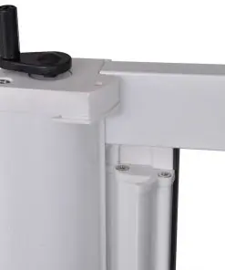 White Sliding Insect Screen for Double Doors 215 x 215 cm