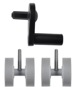 White Sliding Insect Screen for Double Doors 215 x 215 cm