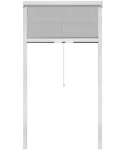 White Roll Down Insect Screen for Windows 100 x 170 cm
