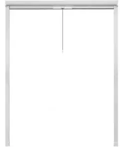 White Roll Down Insect Screen for Windows 140 x 170 cm