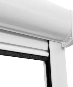 White Roll Down Insect Screen for Windows 140 x 170 cm