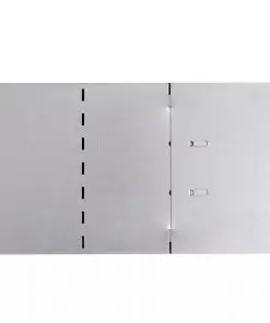 vidaXL Set of 5 Flexible Lawn Fence Galvanised Steel 100 x 15 cm