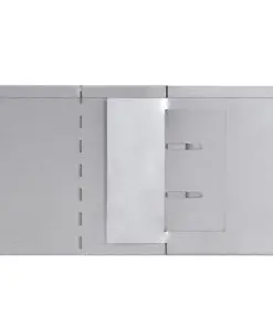 vidaXL Set of 5 Flexible Lawn Fence Galvanised Steel 100 x 15 cm