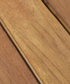 10 pcs Acacia Decking Tiles 30 x 30 cm Vertical Pattern