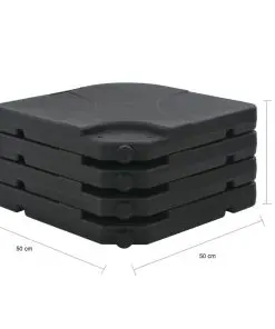 vidaXL Portable Parasol Base Sand / Water Filled 60 L