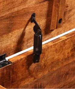 vidaXL Storage Chest Rough Mango Wood