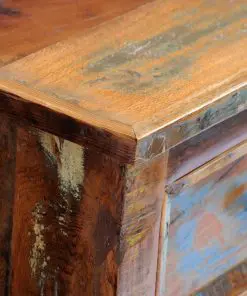 vidaXL Nightstand with 2 Drawers Solid Reclaimed Wood