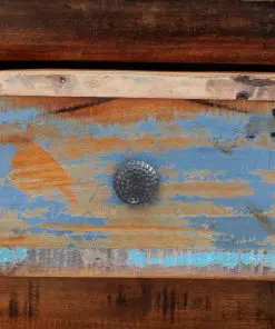 vidaXL Nightstand with 2 Drawers Solid Reclaimed Wood