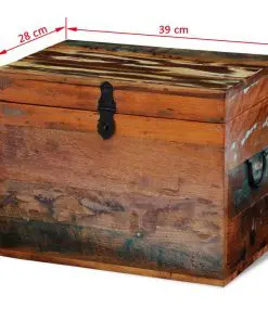 vidaXL Reclaimed Storage Box Solid Wood