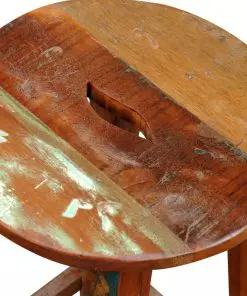 vidaXL Bar Stool Solid Reclaimed Wood