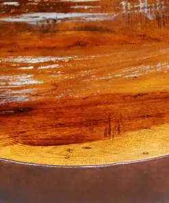 vidaXL Coffee Table Bowl-shaped with Steel Base Solid Reclaimed Wood