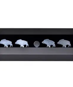 Magnetic Knockdown Pellet Catcher Shooting Target Wild Boar Design