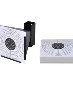 14 cm Funnel Target Holder Pellet Trap + 100 Paper Targets