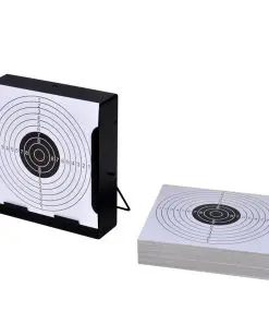 14 cm Square Target Holder Pellet Trap + 100 Paper Targets