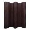 vidaXL Room Divider Bamboo Dark Brown 250×165 cm