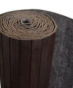 vidaXL Room Divider Bamboo Dark Brown 250×195 cm