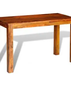 vidaXL Dining Table Solid Sheesham Wood 120x60x76 cm