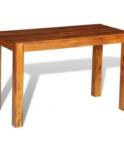 vidaXL Dining Table Solid Sheesham Wood 120x60x76 cm