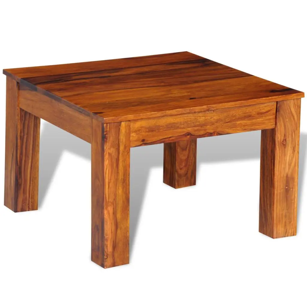 vidaXL Coffee Table Solid Sheesham Wood 60x60x40 cm