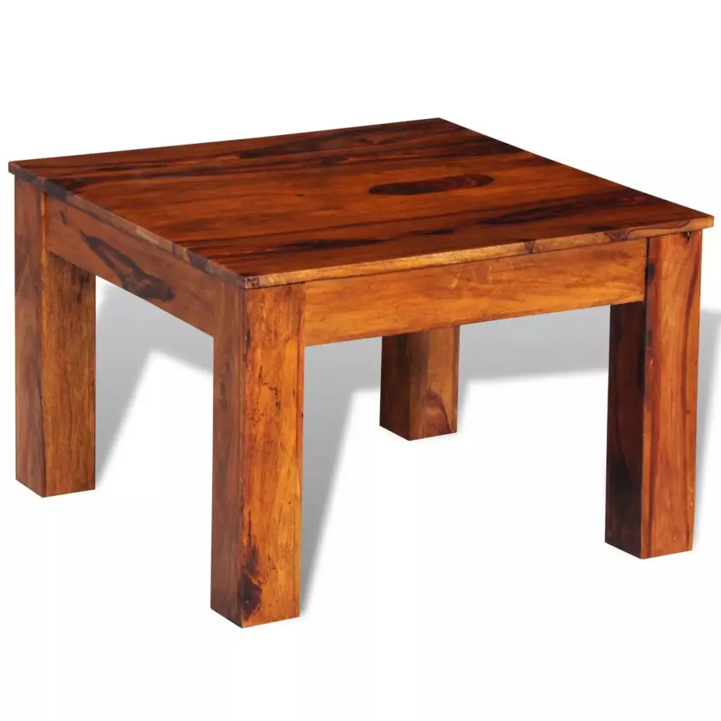 vidaXL Coffee Table Solid Sheesham Wood 60x60x40 cm