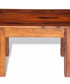 vidaXL Coffee Table Solid Sheesham Wood 60x60x40 cm