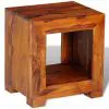 vidaXL End Table Solid Sheesham Wood 37x29x40 cm