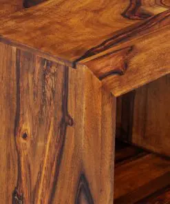 vidaXL End Table Solid Sheesham Wood 37x29x40 cm