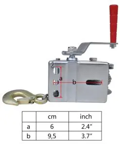vidaXL Hand Winch 363 kg