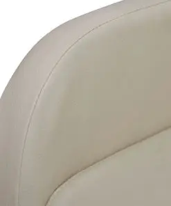 vidaXL Folding Armchair Cream Faux Leather