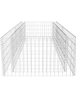 vidaXL Gabion Planter Galvanised Steel 180x90x50 cm