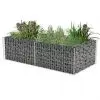 vidaXL Gabion Planter Galvanised Steel 180x90x50 cm vidaXL Gabion Planter Galvanised Steel 180x90x50 cm