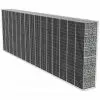 vidaXL Gabion Wall with Cover Galvanised Steel 600x50x200 cm vidaXL Gabion Wall with Cover Galvanised Steel 600x50x200 cm