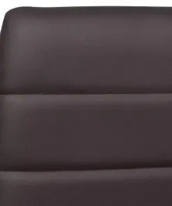 Dining Set Brown Slim Line Chair 6 pcs with 1 Glass Table