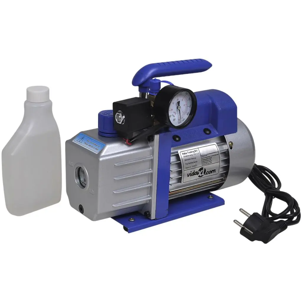 vidaXL Single-stage Vacuum Pump with Pressure Gauge 71 L / min
