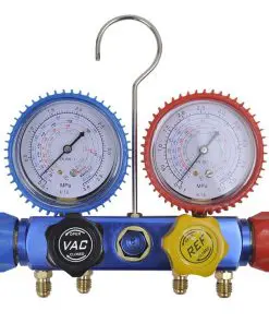 vidaXL 4-way Manifold Gauge Set for Air Conditioning