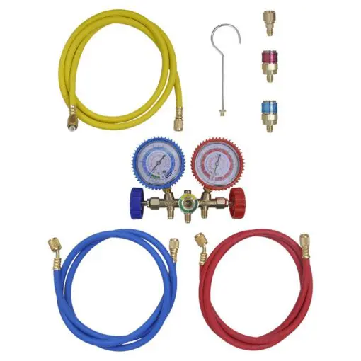 vidaXL 2-way Manifold Gauge Set for Air Conditioning