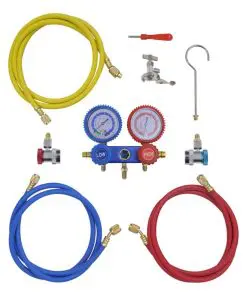 vidaXL 2-way Manifold Gauge Set in Tool Kit