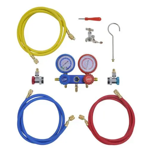 vidaXL 2-way Manifold Gauge Set in Tool Kit